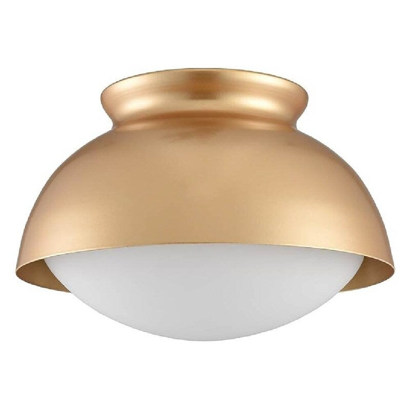 Vintage fixture light gold hallway light glass, metal Ceiling light