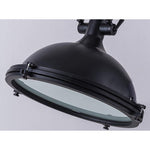 Vintage industrial barn warehouse frosted diffuser pendant light, black dome pendant lamp