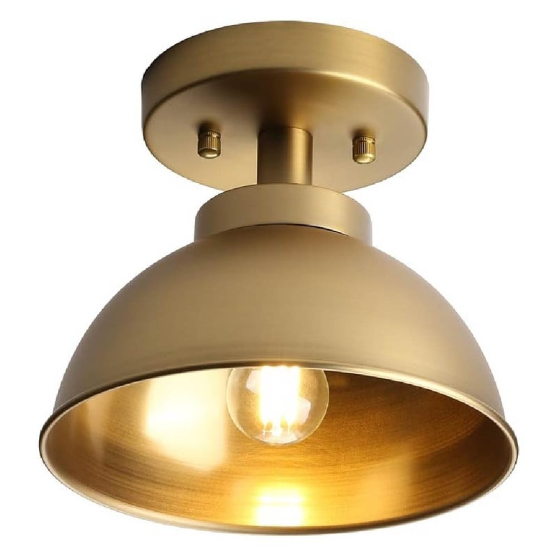 Vintage kitchen lights gold mount flush light metal ceiling lights