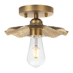 Vintage light fixture brass ceiling lighting metal flush light