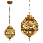 Vintage porch light gold light fixtures aluminum, glass pendant lights