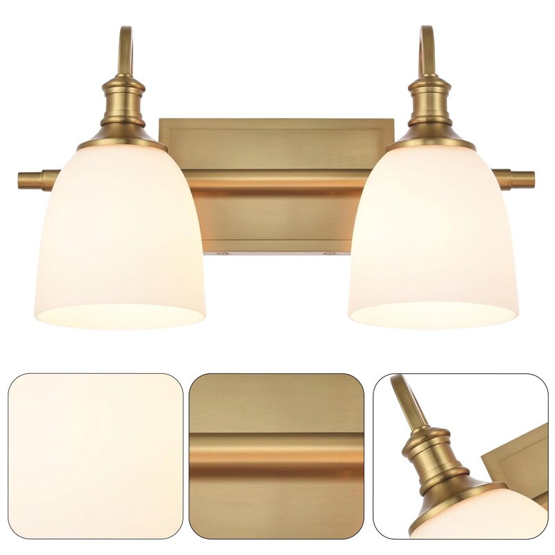 Vintage vanity lights gold sconce lights alloy steel, glass wall lights