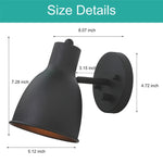 Vintage wall sconce black wall lights metal bathroom lights
