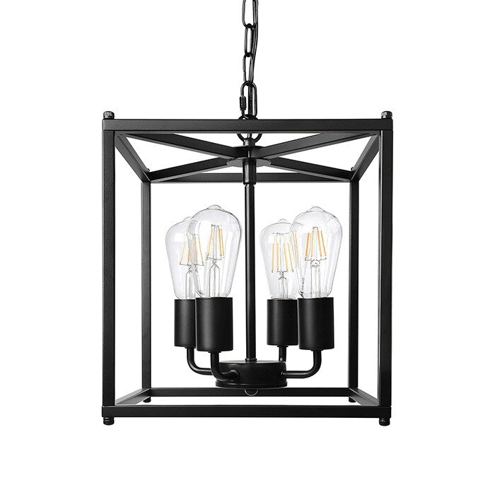 ‎Modern ceiling light black pendant lantern light metal kitchen light