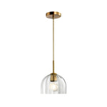 Modern dome chandelier glass hanging light gold pendant fixture