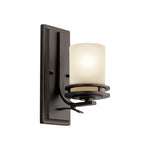 1 Light sconce light old bronze wall light fixture glass, metal lights in wall