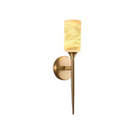 LED Modern alabaster wall sconces metal dining marble lamp brass indoor wall lamps