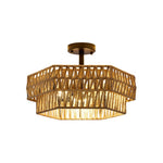 3 light bulb metal rattan light fixtures brown kitchen light