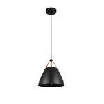 1 Light kitchen light fixture matte black  pendant lights metal adjustable hanging light
