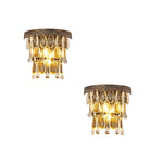 2 Pack wall sconce bronze bedroom lamps wall metal wall lighting