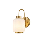 1-Light wall sconce bathroom metal glass vanity wall lamps gold over sink light