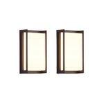 2 Pack Led 3-color light fixtures aluminum porch lights black wall light