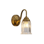 Retro exterior lamp glass metal sconce light brass gold wall mount light