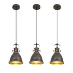 3 pack kitchen light metal dining room light black Bronze pendant light