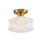 9.1 inch light fixtures metal glass ceiling lamp gold bulb light