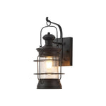 Farmhouse bulb light metal glass wall sconce black kitchen light