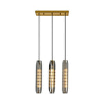 3 light led light glass metal light fixture ‎matte black gold kitchen light