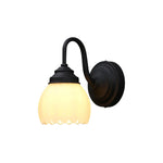 Vintage bulb lights glass metal wall sconces black wall lights