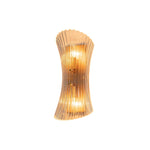 2-Light bulb light gold glass wall sconce glass metal light fixture