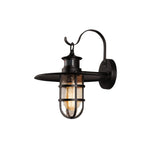 Waterproof light fixture aluminum wall light black entryway light