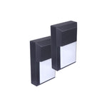 2-Pack porch lighting fixture aluminum wall sconce black wall lights