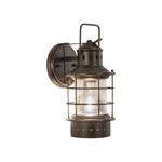 1 light led light alloy steel front door light burnished bronze porch light