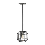 Industrial square hanging light mini cage pendant light fixture home light hanging