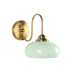 1 Light wall sconce green wall lighting glass, metal  bedroom wall lighting