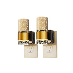 2 pack led lights acrylic dimmable light gold ring bathroom light