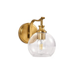 1-Light wall lights glass bathroom light fixtures gold vanity lights