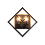 2 Light wall sconces black wall light fixtures cast iron indoor wall light