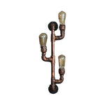 Industrial light bulb bronze light fixture metal wall light