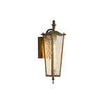 16.7 in entryway light glass iron porch sconce light gold wall light