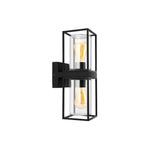 1 Pack wall lighting aluminum glass wall sconce black exterior lamps