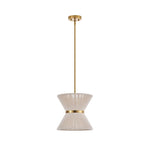 Hand woven chandelier pendant rattan kitchen island white dining room pendant light