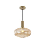 Contemporary lantern light metal glass mid century antique gold brass dining fixture