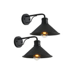 2 pack indoor light metal porch light black sconce lamps