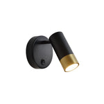 Modern wall sconce aluminum hallway light black gold wall bulb