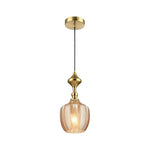 Adjustable light pendant glass metal kitchen sunset gold bordeaux LED light
