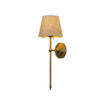 Vintage wall sconce light metal rattan vanity lighting brass gold wall lamp