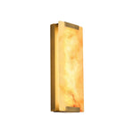 1 Pack Indoor alabaster wall sconces metal modern wall lighting bronze marble wall lamp
