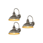 3 pack LEDs lighting metal wall sconce vintage bronze wall lights