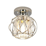 Modern hallway light acrylic iron lighting fixtures silver ceiling light
