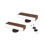 2 pack modern led light acrylonitrile butadiene styrene wall light wood bedroom light