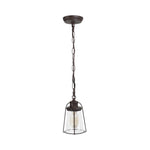 Farmhouse kitchen island light bronze hanging light glass, metal pendant light