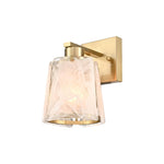 1-Light  wall sconce glass metal sconces lighting gold wall light fixtures