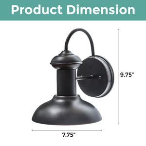 1-Light dimmable sconces lights ‎oil rubbed bronze wall light steel kitchen light