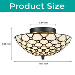 3 Lights light fixture bronze ceiling light metal,glass flush mount light