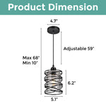 2 Pack industrial island lights black and ‎clear fixtures light glass and iron pendant lights