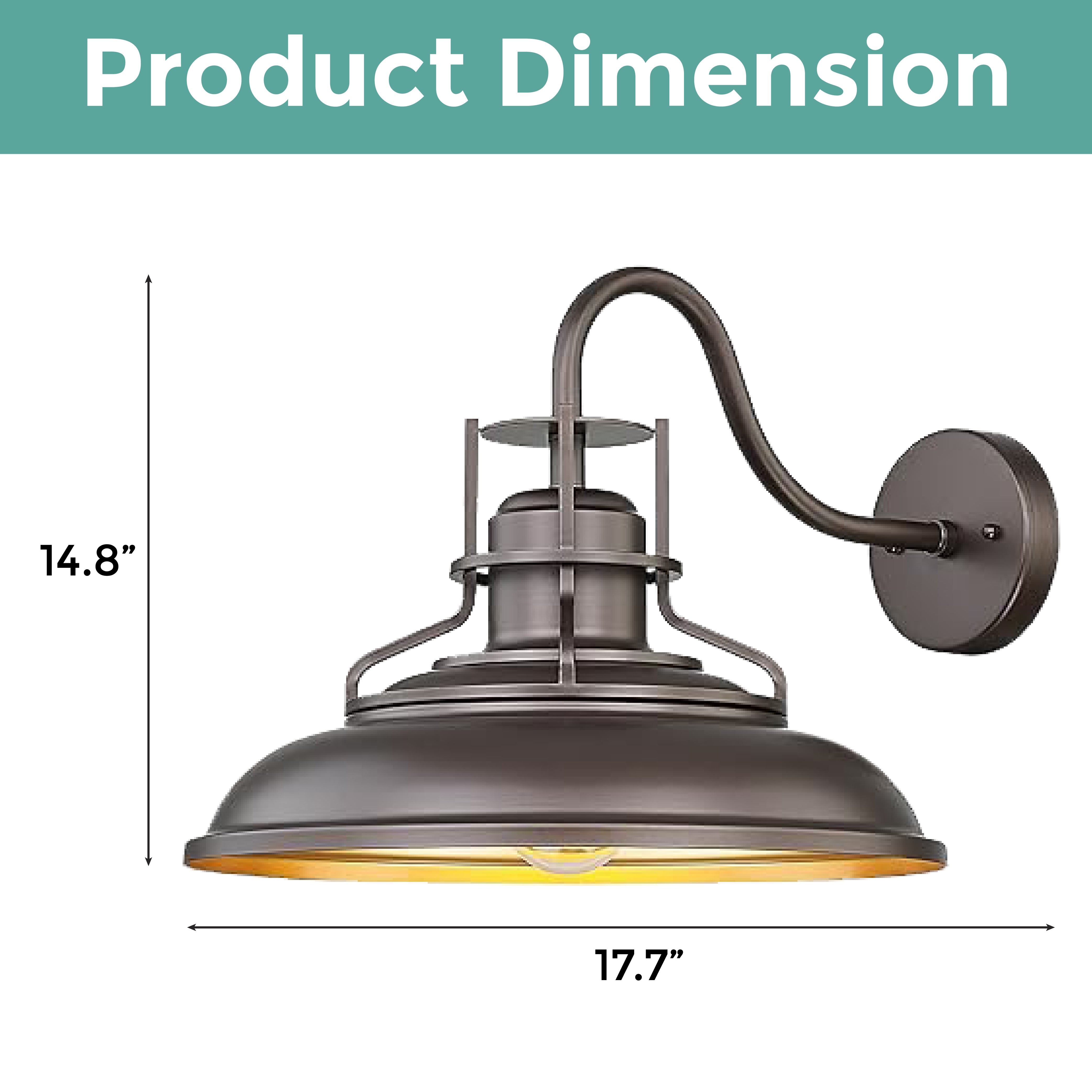 2-Pack farmhouse wall light black and ORB fixture light iron entryway light
